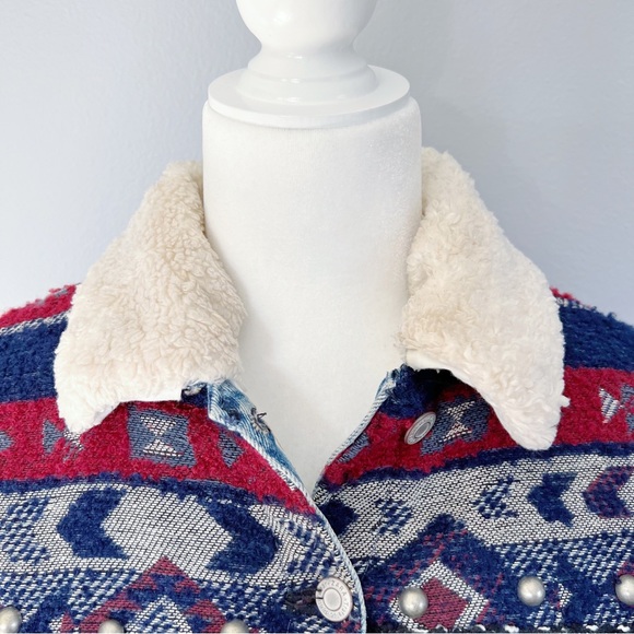 Zara Denimwear Aztec Fringe Jacket - Picture 5 of 13